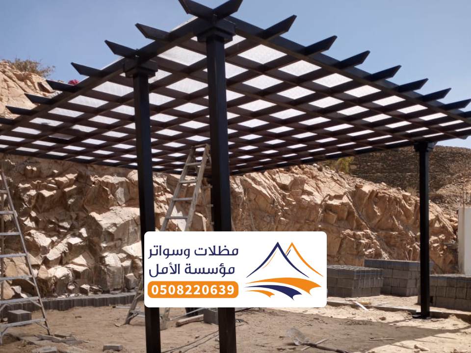 برجولات خشبية للحدائق بالباحة